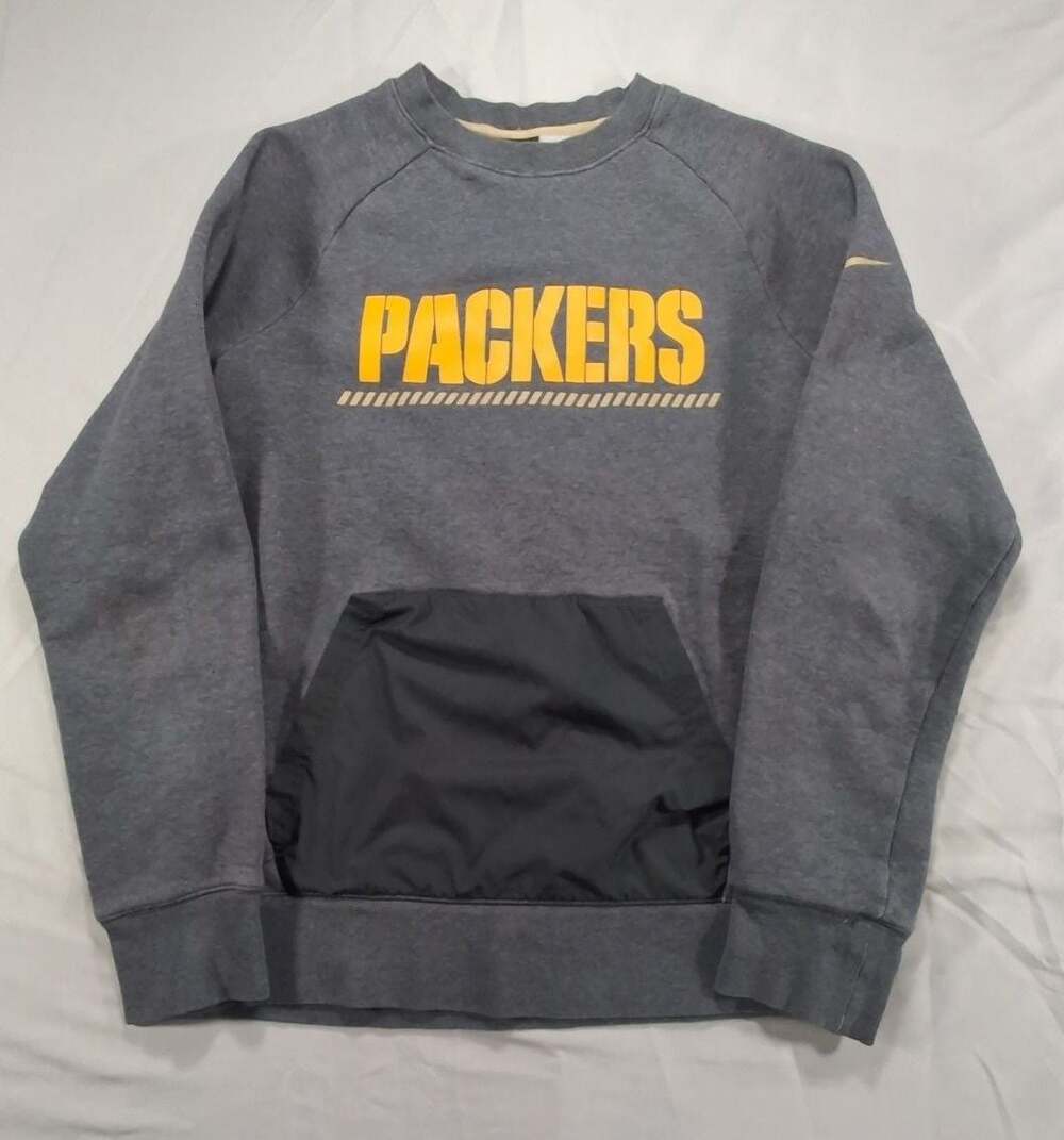Nike Green Bay Packers Gray Sweatshirt